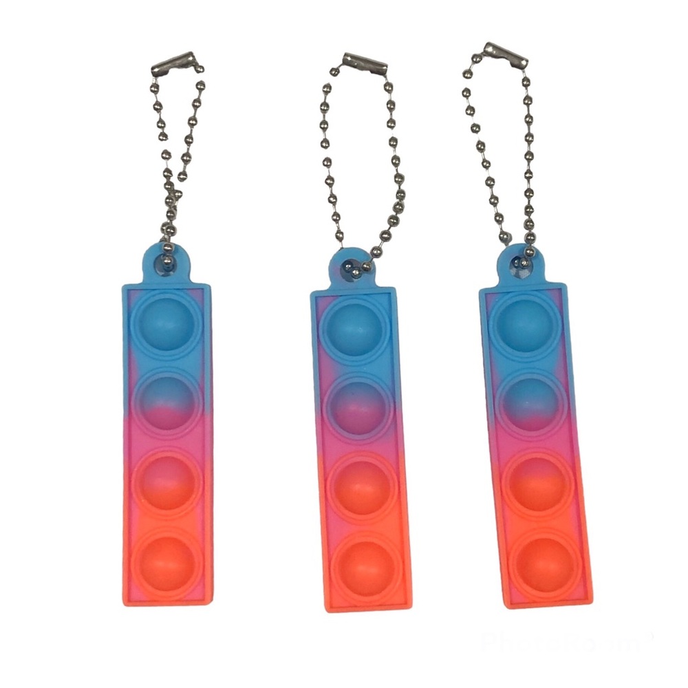 Mini Pop Fidget Keychain Set - Picture 2 of 8